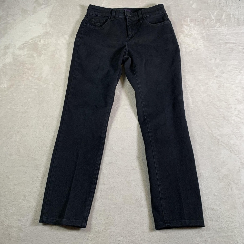 NYDJ Legging Jeans Womens‎ 4 Black Lift Tuck Technology Skinny Stretch Made USA